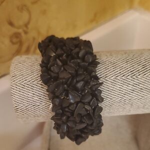 Black Beaded Women's Bracelet